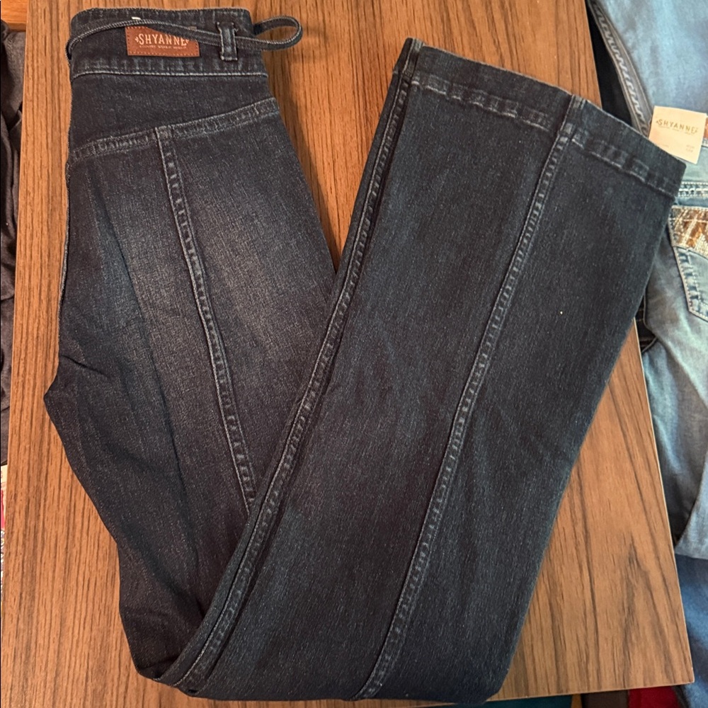 Shyanne Women's Blue High Rise Flare Denim Jeans